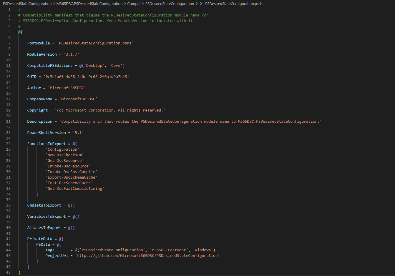 The compatibility module definition
